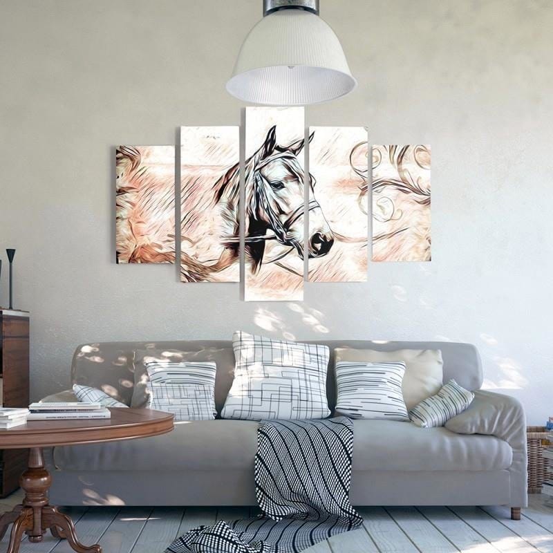 Kanva no 5 daļām - Type A, Horse Head 3 Home Trends DECO