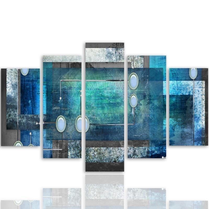 Kanva no 5 daļām - Type A, Interior Abstract Home Trends DECO