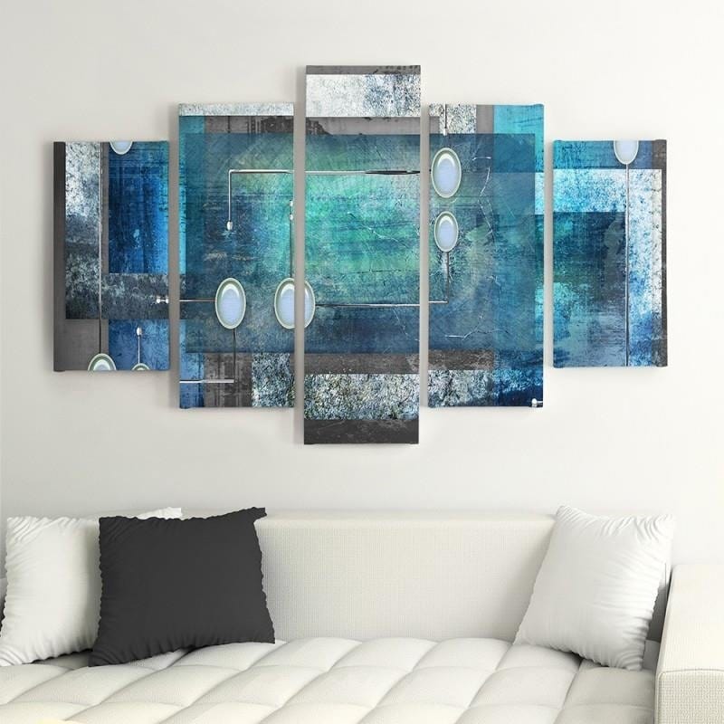 Kanva no 5 daļām - Type A, Interior Abstract  Home Trends DECO