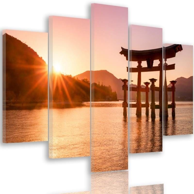 Kanva no 5 daļām - Type A, Japan Landscape 6 Home Trends DECO