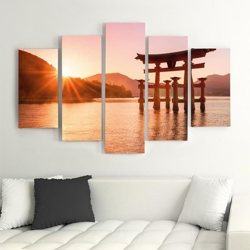 Kanva no 5 daļām - Type A, Japan Landscape 6 Home Trends DECO