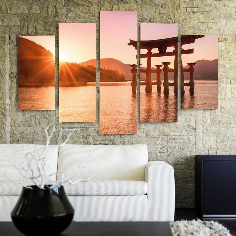 Kanva no 5 daļām - Type A, Japan Landscape 6 Home Trends DECO