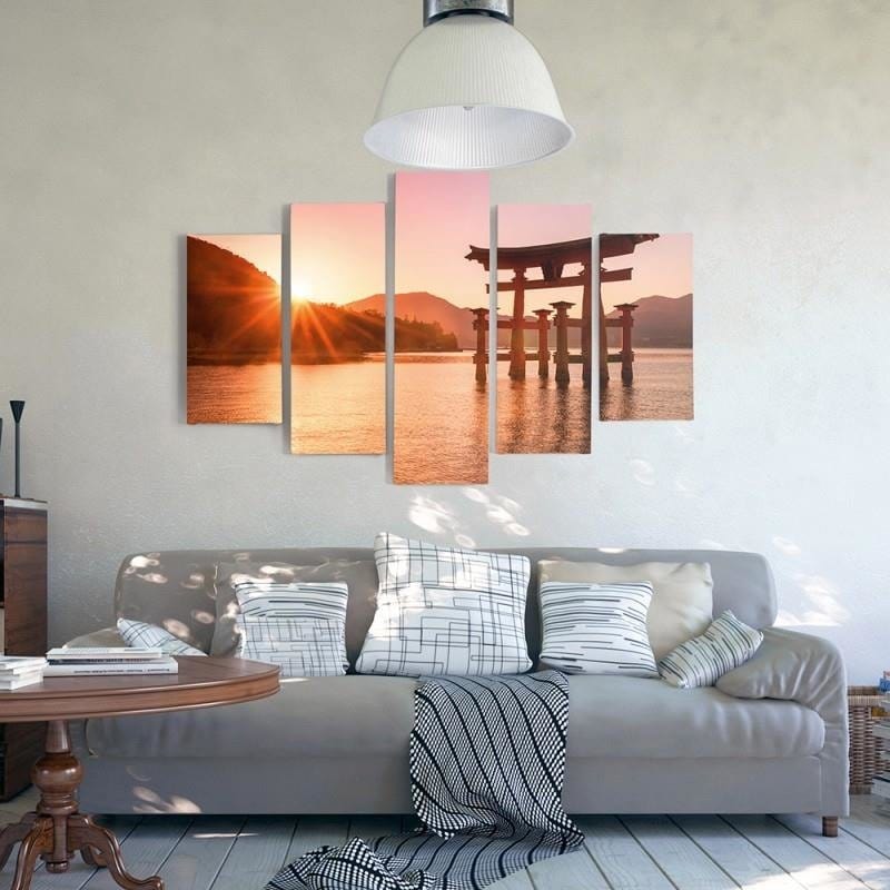 Kanva no 5 daļām - Type A, Japan Landscape 6 Home Trends DECO