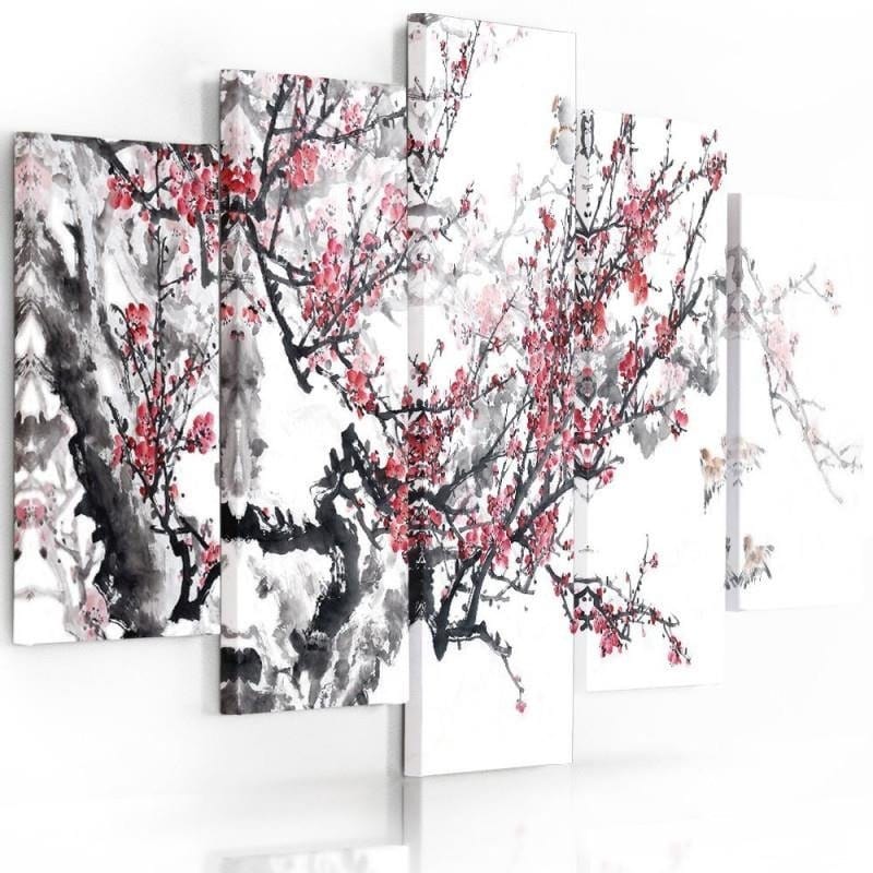 Kanva no 5 daļām - Type A, Japanese Cherry Home Trends DECO