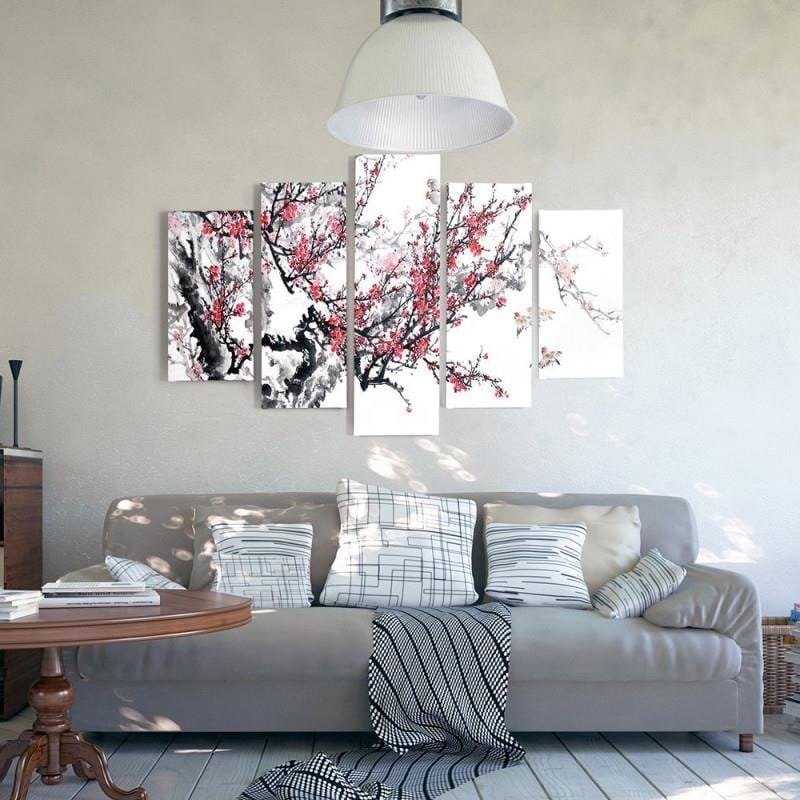 Kanva no 5 daļām - Type A, Japanese Cherry Home Trends DECO