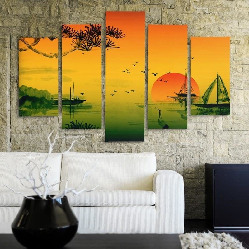 Kanva no 5 daļām - Type A, Landscape Japan 2 Home Trends DECO