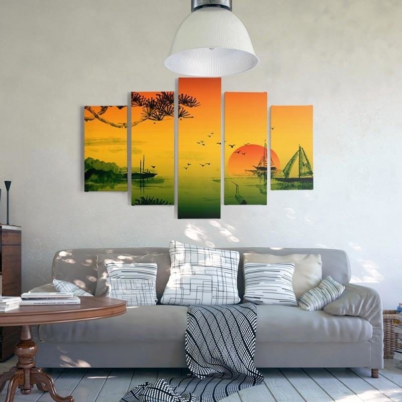 Kanva no 5 daļām - Type A, Landscape Japan 2 Home Trends DECO