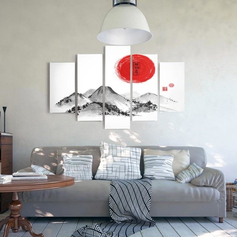 Kanva no 5 daļām - Type A, Landscape Japan 3 Home Trends DECO