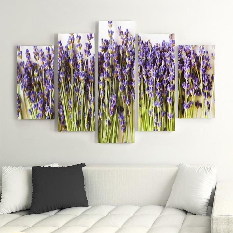 Kanva no 5 daļām - Type A, Lavender Buds Home Trends DECO