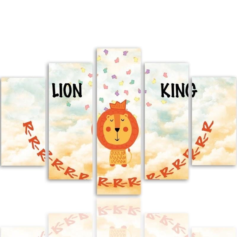 Kanva no 5 daļām - Type A, Lion King Home Trends DECO