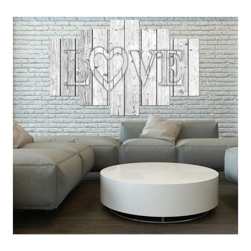 Kanva no 5 daļām - Type A, Love The Gray Boards Home Trends DECO