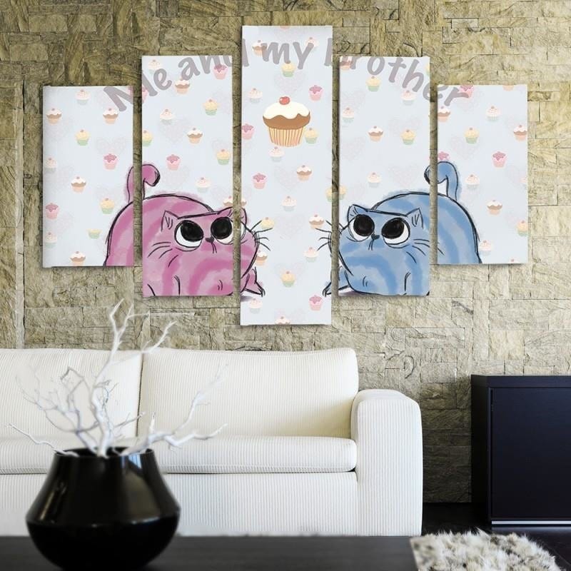 Kanva no 5 daļām - Type A, Me And My Brother  Home Trends DECO