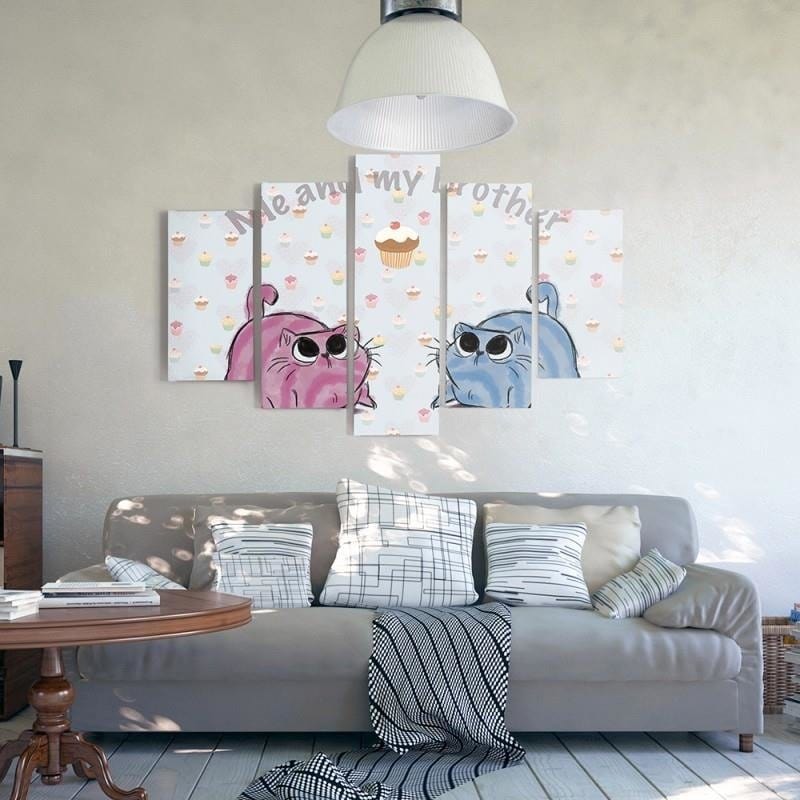 Kanva no 5 daļām - Type A, Me And My Brother  Home Trends DECO