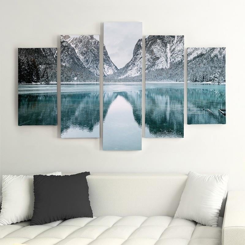 Kanva no 5 daļām - Type A, Mountain Landscape Home Trends DECO