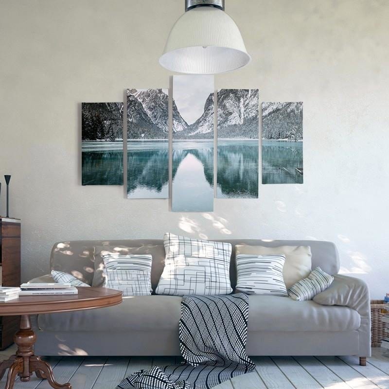 Kanva no 5 daļām - Type A, Mountain Landscape Home Trends DECO