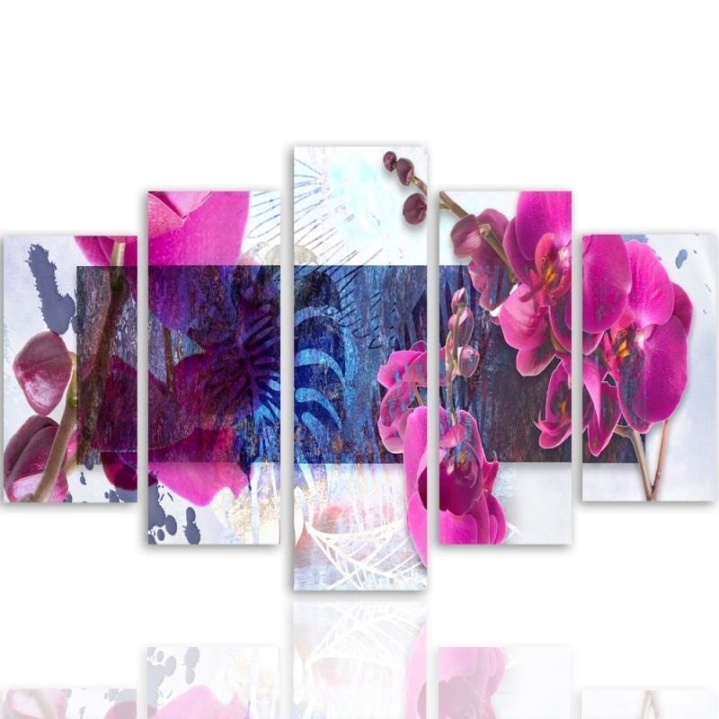 Kanva no 5 daļām - Type A, Orchid Composition 1 Home Trends DECO