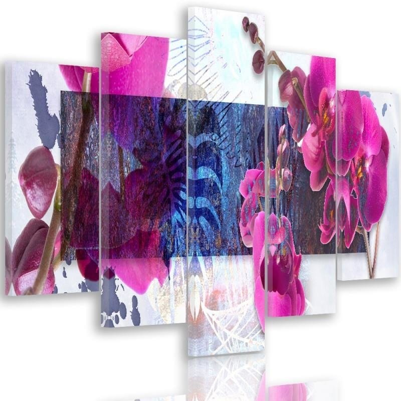 Kanva no 5 daļām - Type A, Orchid Composition 1 Home Trends DECO