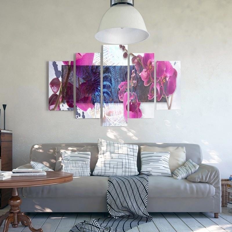 Kanva no 5 daļām - Type A, Orchid Composition 1 Home Trends DECO