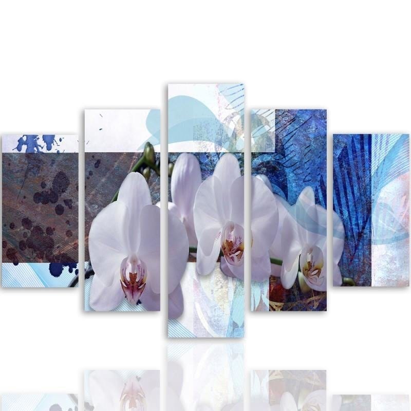 Kanva no 5 daļām - Type A, Orchid Composition Home Trends DECO