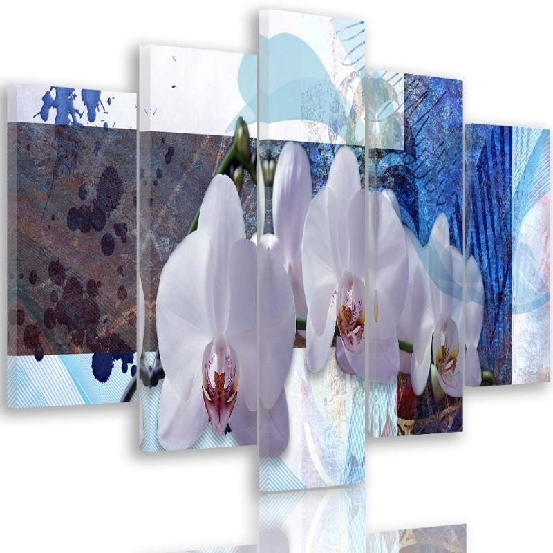 Kanva no 5 daļām - Type A, Orchid Composition Home Trends DECO