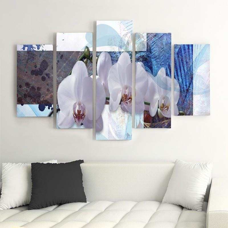 Kanva no 5 daļām - Type A, Orchid Composition Home Trends DECO