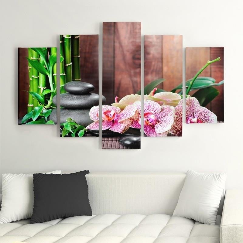 Kanva no 5 daļām - Type A, Orchid Speckled Home Trends DECO