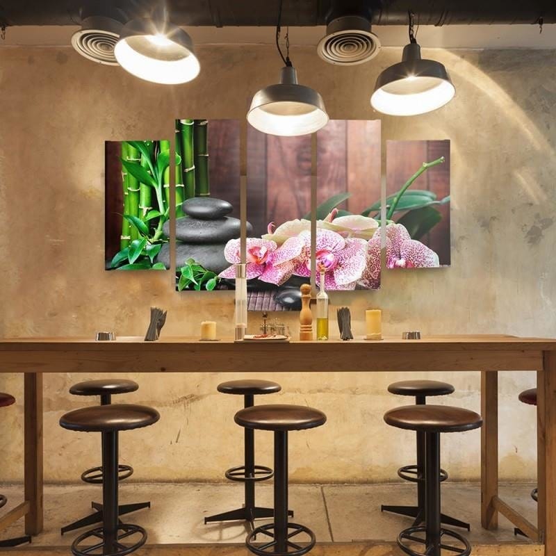 Kanva no 5 daļām - Type A, Orchid Speckled Home Trends DECO