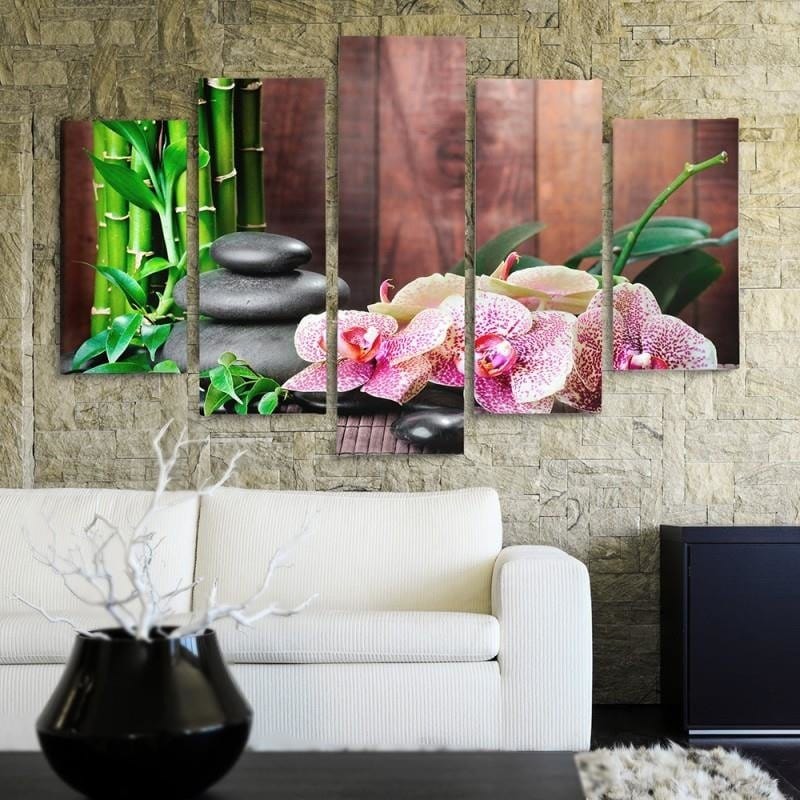 Kanva no 5 daļām - Type A, Orchid Speckled Home Trends DECO