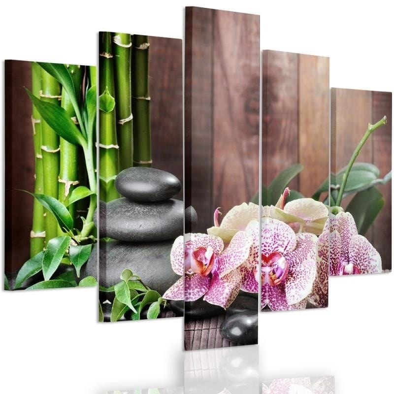 Kanva no 5 daļām - Type A, Orchid Speckled Home Trends DECO