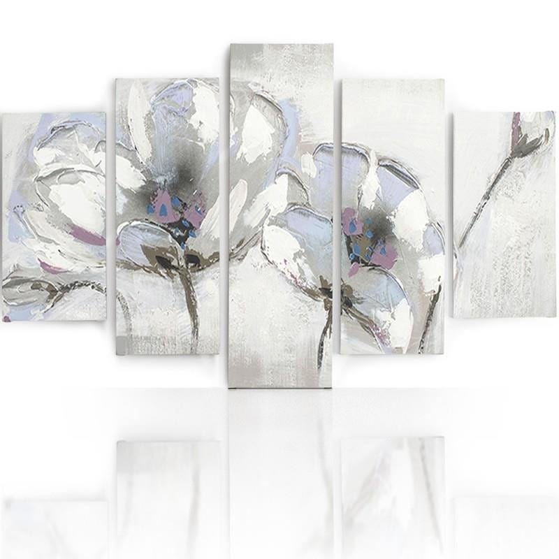 Kanva no 5 daļām - Type A, Painted Flowers Home Trends DECO