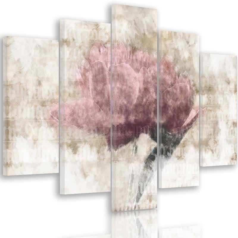 Kanva no 5 daļām - Type A, Pastel Flower Home Trends DECO