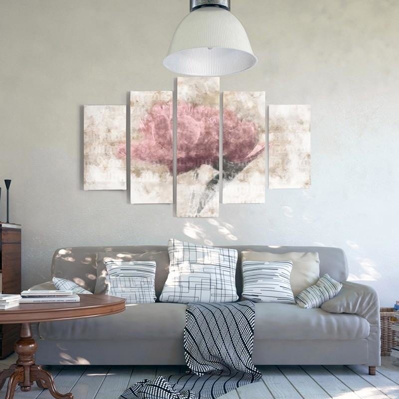 Kanva no 5 daļām - Type A, Pastel Flower Home Trends DECO