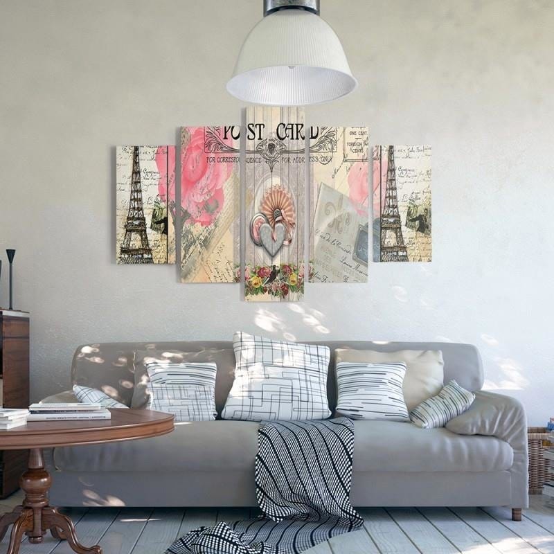 Kanva no 5 daļām - Type A, Postcard From Paris  Home Trends DECO