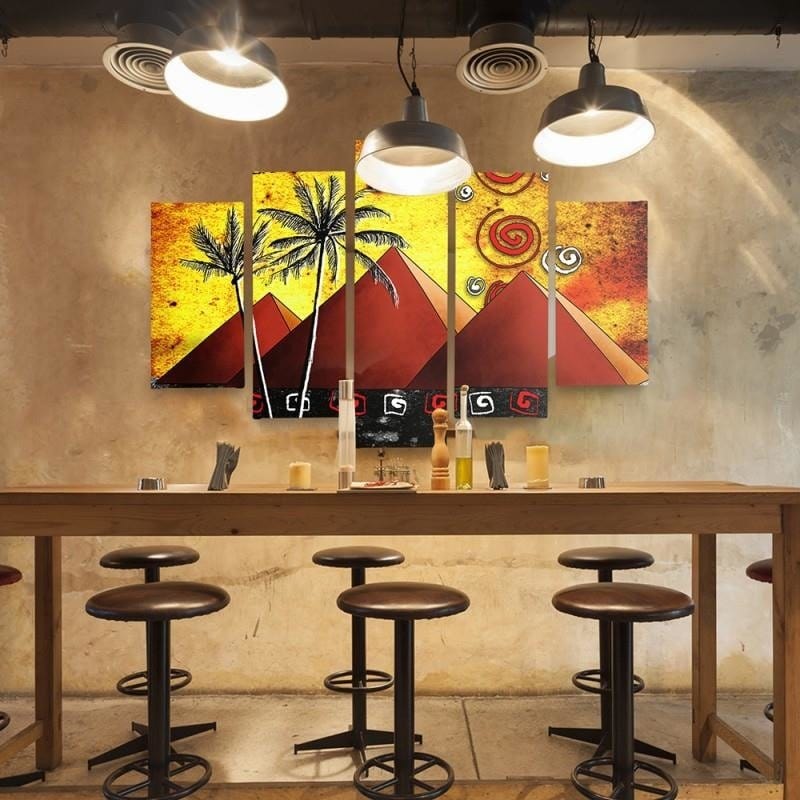 Kanva no 5 daļām - Type A, Pyramids Home Trends DECO