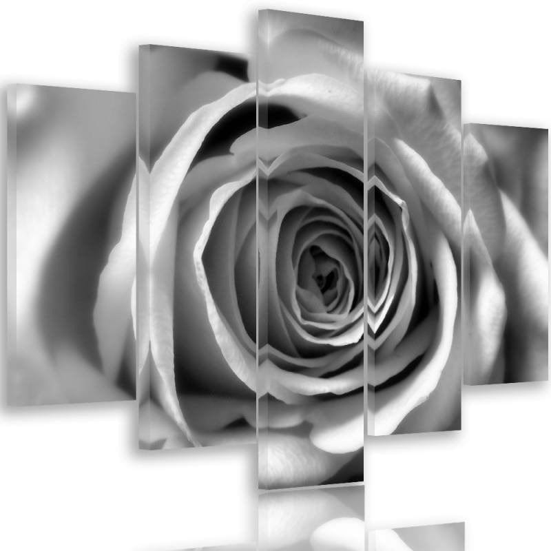 Kanva no 5 daļām - Type A, Rose Flower Home Trends DECO