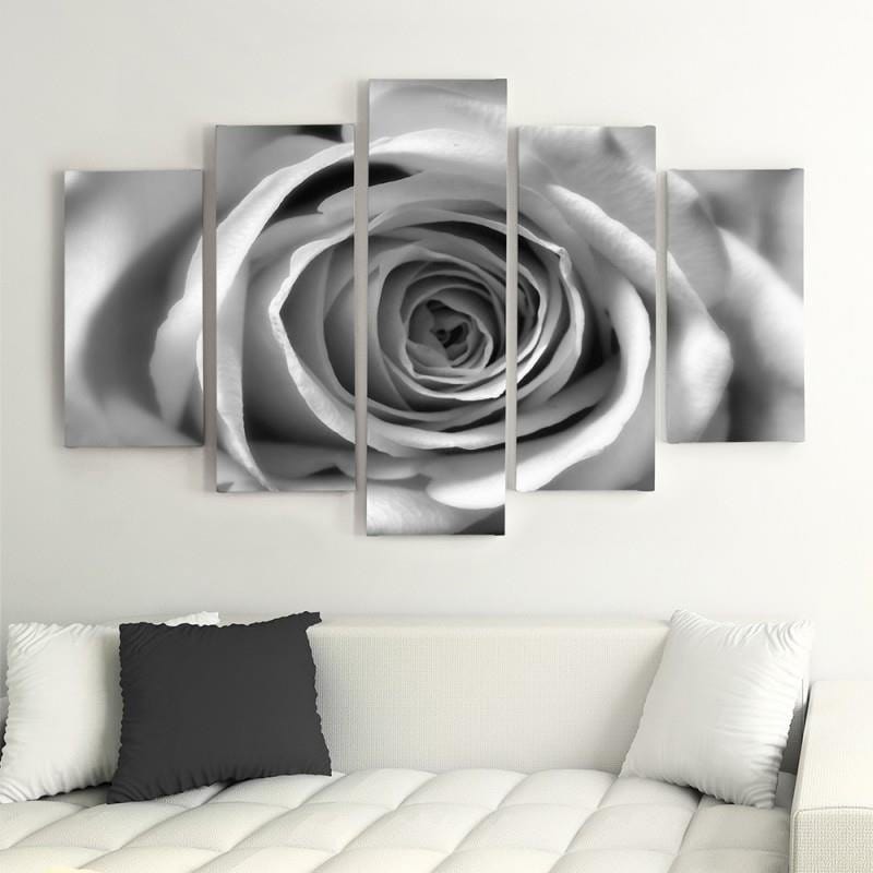 Kanva no 5 daļām - Type A, Rose Flower Home Trends DECO