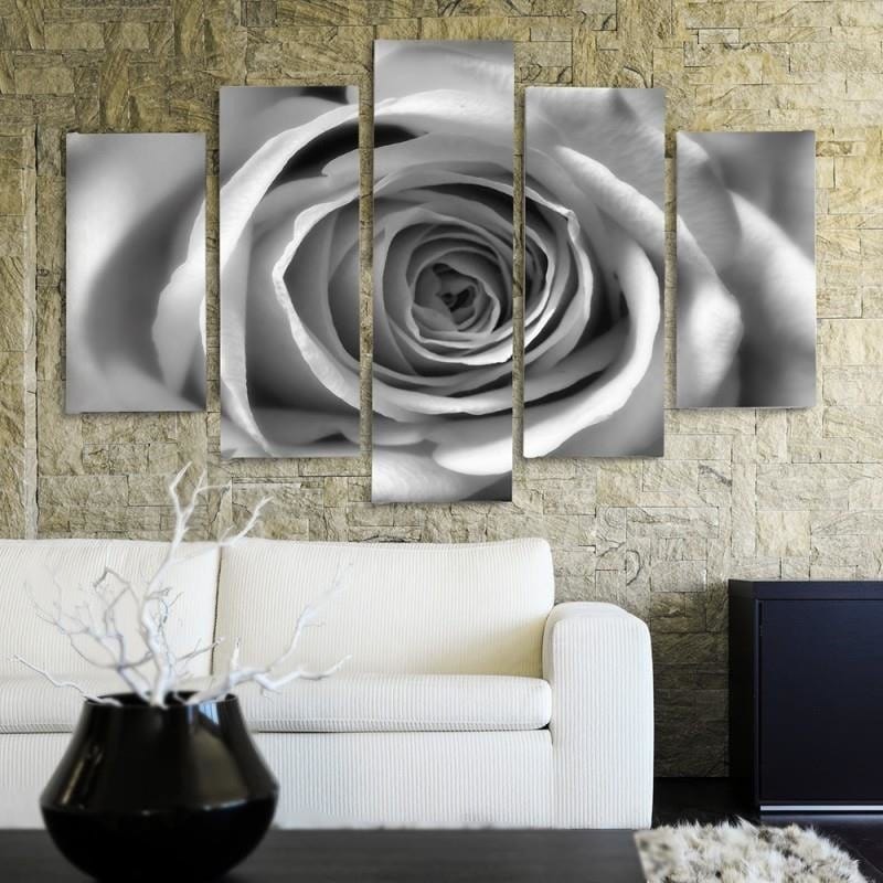 Kanva no 5 daļām - Type A, Rose Flower Home Trends DECO