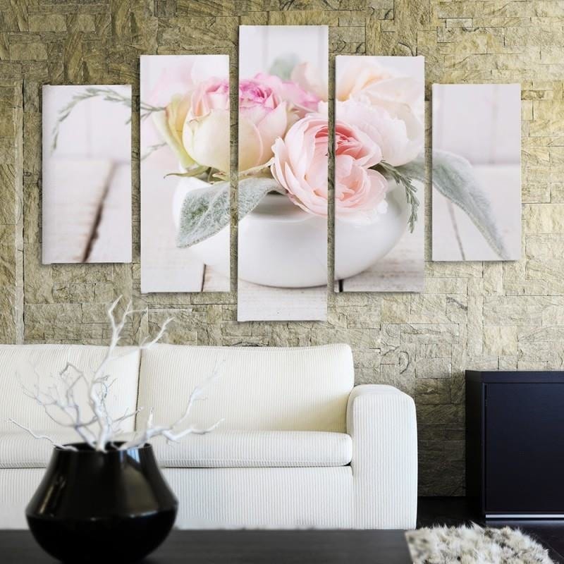 Kanva no 5 daļām - Type A, Roses In A Dish Home Trends DECO