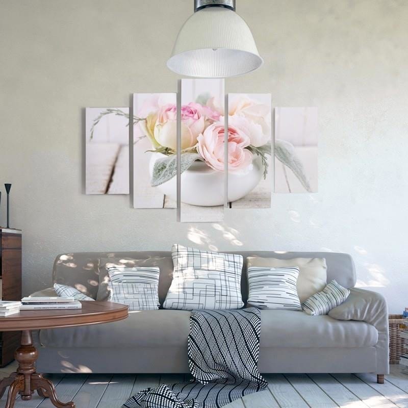 Kanva no 5 daļām - Type A, Roses In A Dish Home Trends DECO
