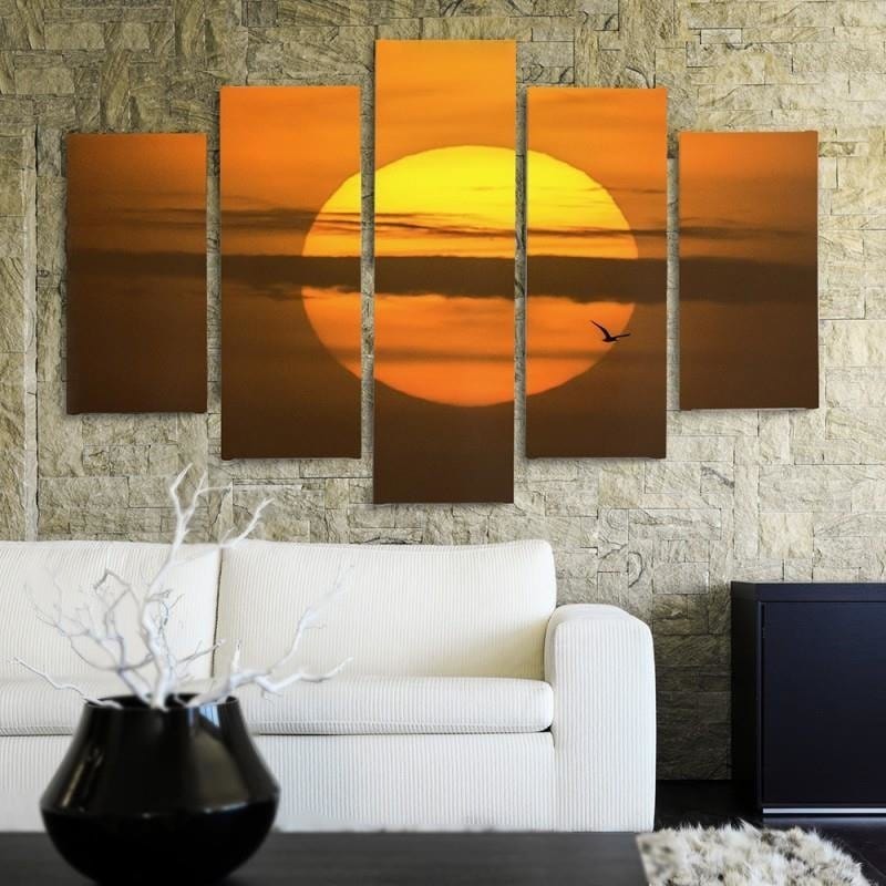Kanva no 5 daļām - Type A, Setting Sun Home Trends DECO