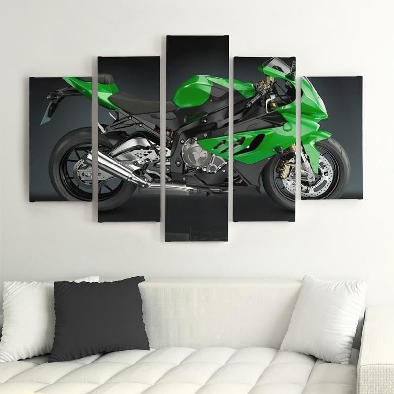 Kanva no 5 daļām - Type A, Sport Bike Home Trends DECO