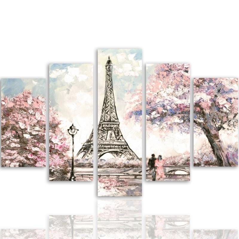 Kanva no 5 daļām - Type A, Spring In Paris Home Trends DECO