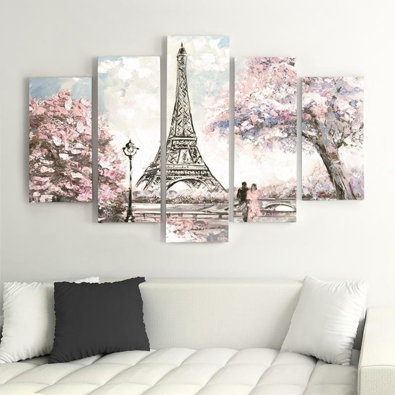 Kanva no 5 daļām - Type A, Spring In Paris  Home Trends DECO
