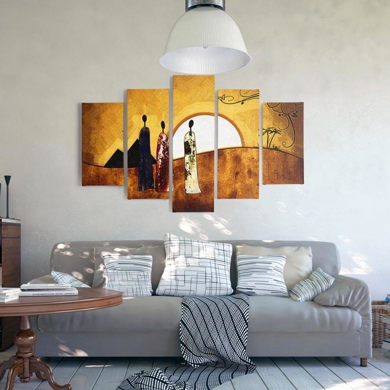 Kanva no 5 daļām - Type A, Sunny Egypt Home Trends DECO