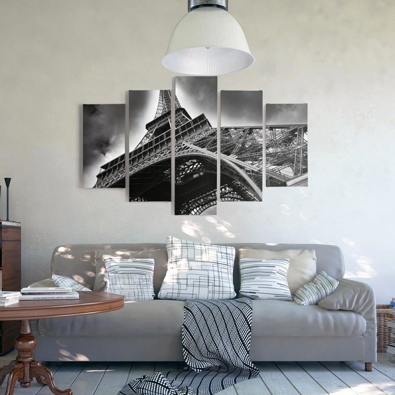 Kanva no 5 daļām - Type A, The Eiffel Tower In The Clouds  Home Trends DECO