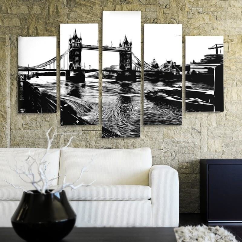 Kanva no 5 daļām - Type A, Tower Bridge  Home Trends DECO