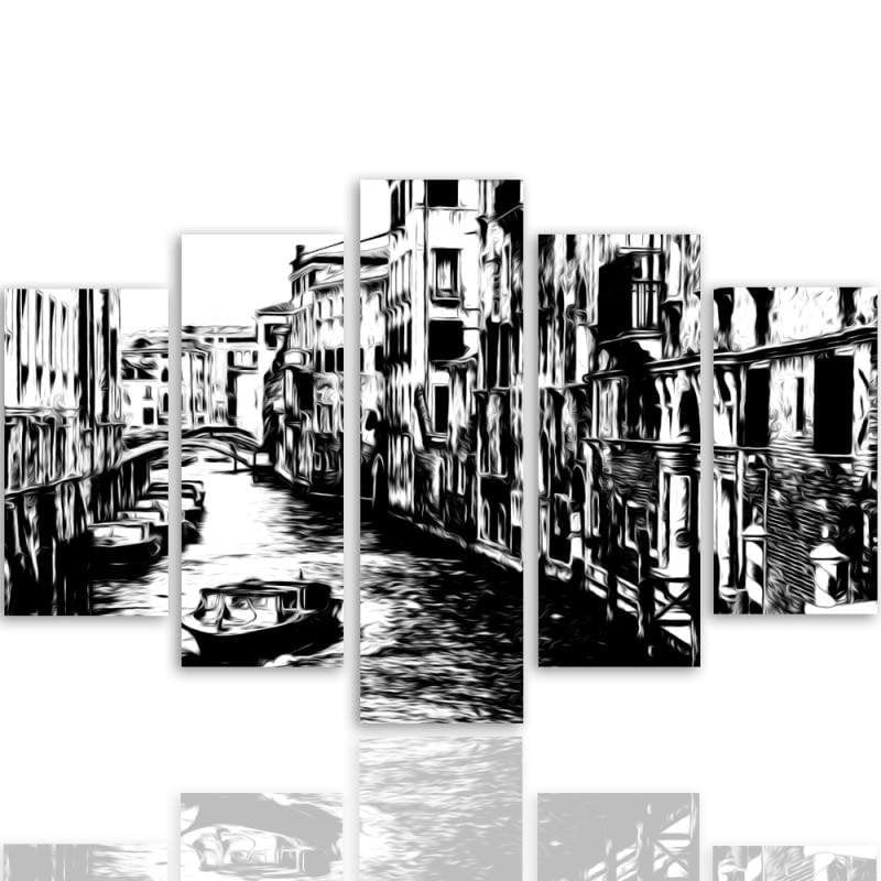 Kanva no 5 daļām - Type A, Venice Canal Home Trends DECO