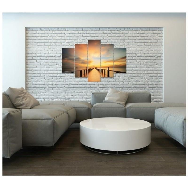Kanva no 5 daļām - Type A, View Of The Sunset On The Pier  Home Trends DECO