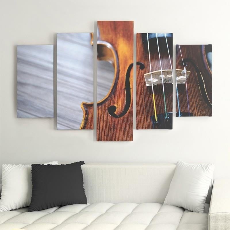 Kanva no 5 daļām - Type A, Violin Home Trends DECO