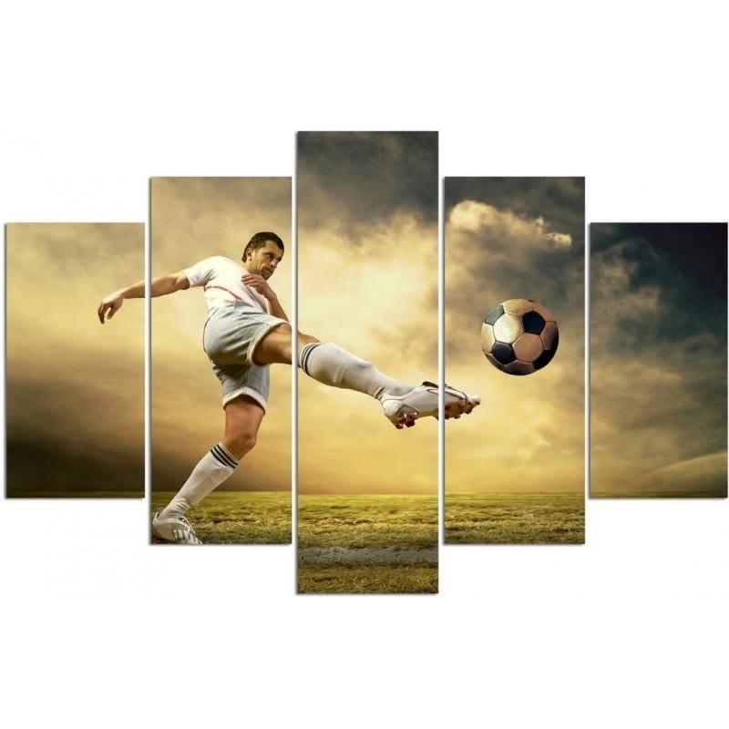 Kanva no 5 daļām - Type A, Volley Player Shooting Home Trends DECO